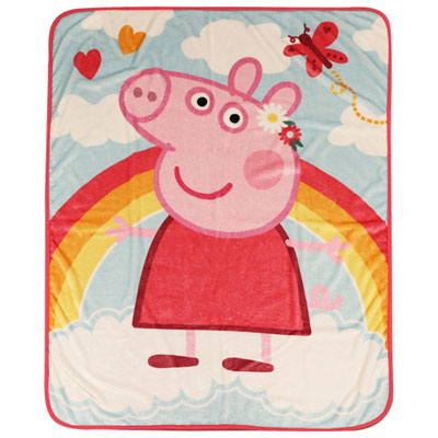 Image of Peppa Pig Plush Throw Blanket - Pink