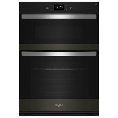 Whirlpool 30" 6.4 Cu. Ft. True Convection Electric Combination Wall Oven (WOEC7030PV) - Black Stainless Steel Love all the great features