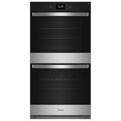 Whirlpool 27" 8.6 Cu. Ft. Self-Clean True Convection Electric Double Wall Oven (WOED7027PZ) - Stainless Steel 