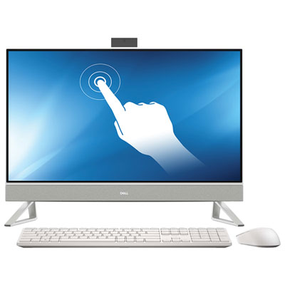 Image of Dell Inspiron 27   Touchscreen All-in-One PC - White (Intel Core i7-1355U/512GB SSD/16GB RAM/Win11)