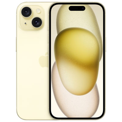 Freedom Mobile Apple iPhone 15 512GB - Yellow - Monthly Tab Payment