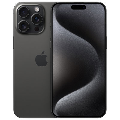 Bell Apple iPhone 15 Pro Max 512GB - Black Titanium - Monthly Financing