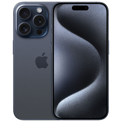Fido Apple iPhone 15 Pro 128GB - Blue Titanium - Monthly Financing