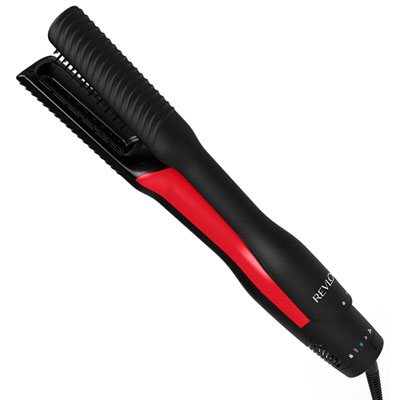 Image of Revlon One-Step Air Straight 2-in-1 Hair Dryer & Straightener - Black/Red