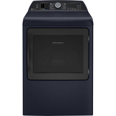 Open Box - GE Profile 7.3 Cu. Ft. Electric Steam Dryer (PTD90EBMTRS)- Sapphire Blue- Perfect Condition