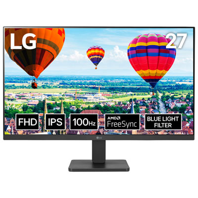 LG 27" FHD 100Hz 5ms IPS FreeSync Monitor (27MR400) - Black - Only at Best Buy Great Work Monitor