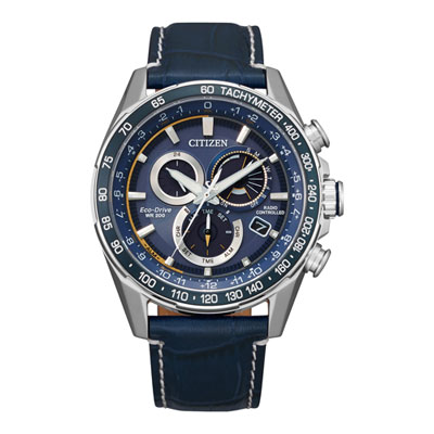Image of Citizen PCAT 43mm Men's Chronograph Sport Watch - Blue/Blue/Silver-Tone