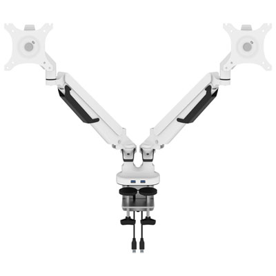 Image of Bestar Universel 17   - 32   Dual Arm Monitor Mount with USB Ports - White