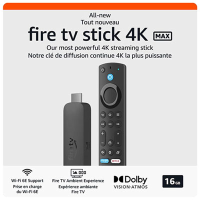 Amazon Fire TV Stick 4K Max (2023) Media Streamer with Alexa Voice