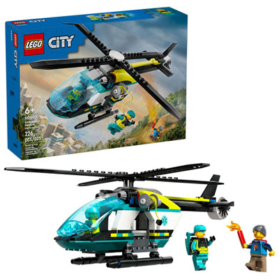 Image of LEGO City: Emergency Rescue Helicopter - 226 Pieces (60405)