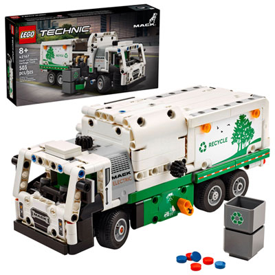 Image of LEGO Technic Mack LR Electric Garbage Truck - 503 Pieces (42166)