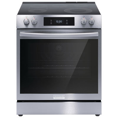 "Open Box - Frigidaire Gallery 30"" 6.2 Cu Ft Electric Air Fry Range (GCFE306CBF) -Stainless Steel -Scratch & Dent"