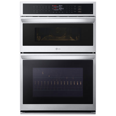 LG 30" Fan Convection Electric Combination Wall Oven (WCEP6423F) - Smudge Resistant Stainless Steel BEST BUY IS SUPER DUPER BEST