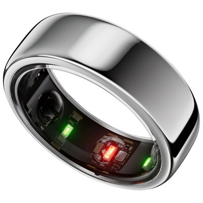 Oura Ring Gen3 - Horizon - Size 8 - Silver | Best Buy Canada