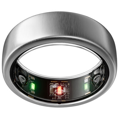 Oura Ring Gen3 - Horizon - Size 9 - Brushed Titanium | Best Buy Canada