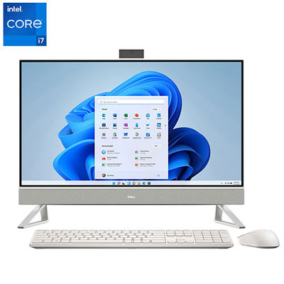 Open Box - Dell Inspiron 27” All-in-One PC - White (Intel Core i7