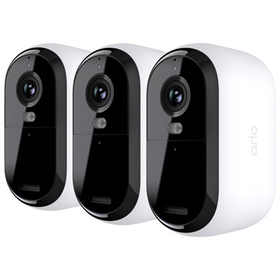 Arlo Essential XL Wire-Free Indoor/Outdoor HD Security Camera (2nd Generation) - 3 Pack - White - Only at Best Buy Cameras