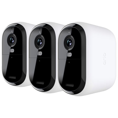 Arlo Essential XL Wire-Free Indoor/Outdoor 2K Security Camera (2nd Generation) - 3 Pack - White [This review was collected as part of a promotion