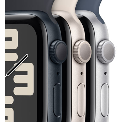 Apple Watch SE (GPS) 44mm Midnight Aluminum Case with Midnight 
