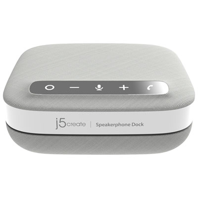 j5create USB-C 4K Speakerphone Dock (JCDS335) - Grey/White Great conference call speaker