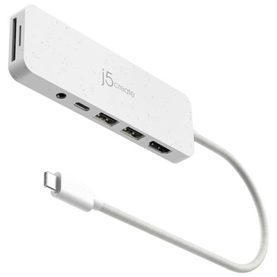 Concentrateur Usb-C À Multiples Ports Avec Power Delivery De J5Create (Jcd373Ew) - Blanc Works great i use linux and had to fet this one instead my last one i love the extra usbs