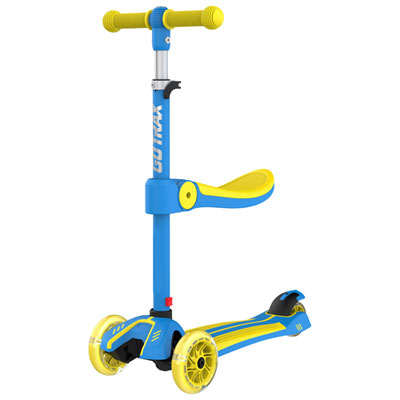 Gotrax GS2 3-Wheeled Kick Scooter - Blue/Yellow