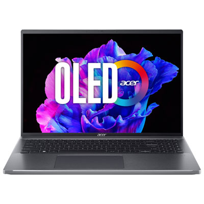 "Acer Swift Go 16"" 120Hz OLED Laptop - Intel Core i5-13420H - 16GB LPDDR5 - 512GB SSD - Windows 11 Home - Iron"