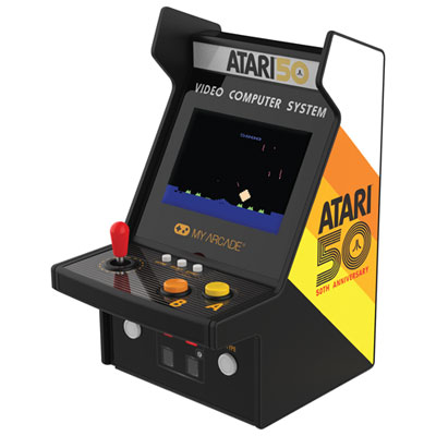 Image of dreamGEAR My Arcade Atari 100-in-1 Micro Player Pro 6.75   Mini Arcade Machine