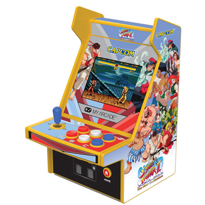 Image of dreamGEAR My Arcade Super Street Fighter II Micro Player Pro 6.75   Mini Arcade Machine - Orange