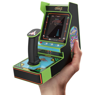 Image of dreamGEAR Joystick Player Galaga 2-in-1 Mini Arcade - Black/Green