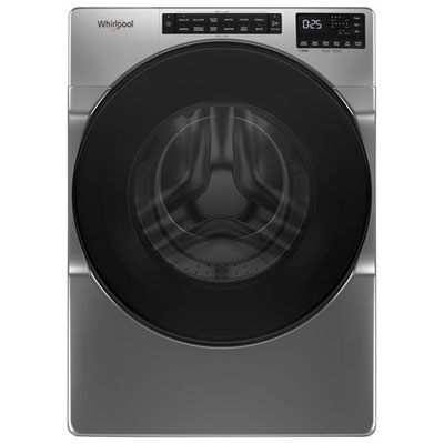 Open Box (Perfect Condition) - Whirlpool 5.8 Cu. Ft. (IEC) Front Load Washer with Steam - Energy Star (WFW6605MC) - Chrome Shadow