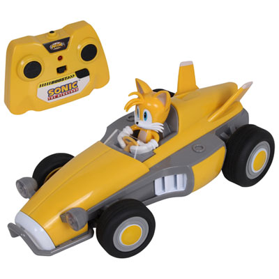 Image of NKOK Sonic The Hedgehog 2 Tails RC Car (603) - Yellow/Grey