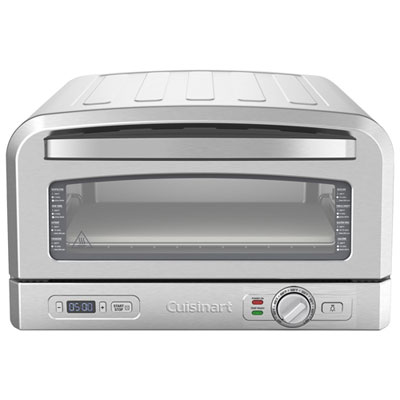 Cuisinart 12" Indoor Pizza Oven - Stainless Steel I had left over pizza and always warmed in toaster oven but don't have so tried this oven and great