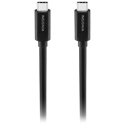 Insignia 1m (3.3 ft.) 100W 10 Gbp USB-C to USB-C Charge Cable (NS-PCKCC3-C) Excellent USB C Cable