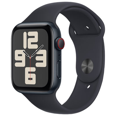 Apple Watch Se (Gps + Cellular) Avec Boîtier De 44 Mm En Aluminium Minuit Et Bracelet Sport Minuit Par Telus - Moyen/grand - Financement Mensuel