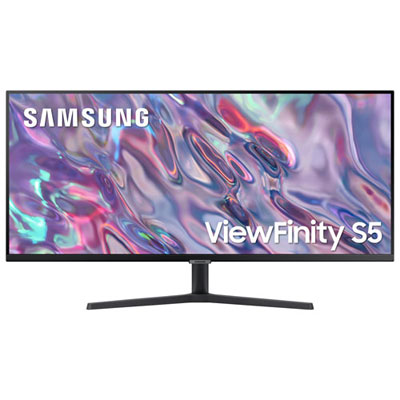 Boîte Ouverte - Moniteur Freesync Del Va Qhd 100 Hz 34 Po De Samsung Avec Temps De Réponse De 5 Ms Gris À Gris (Ls34C50Dganxza) - Noir
