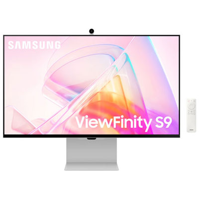 Open Box - Samsung 27" 5K 60Hz 5ms GTG IPS LED Monitor (LS27C900PANXZA) - Silver/White