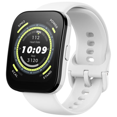 Image of Amazfit Bip 5 GPS Watch with Heart Rate Monitor - White