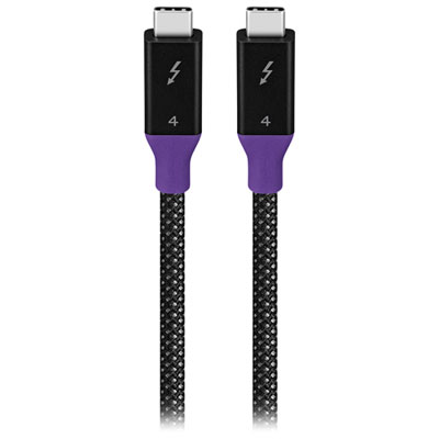 Insignia 1m (3.3 ft.) Braided Thunderbolt 4 USB-C to USB-C Cable (NS-PC3T433B23-C) - Black Good cable