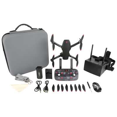 Image of Vivitar FPV Duo RC Plane / Toy Drone with Camera & Controller - Black - Only at Best Buy