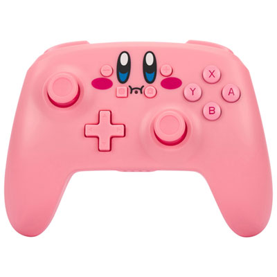 Image of PowerA Kirby Mouth Wireless Controller for Nintendo Switch - Pink