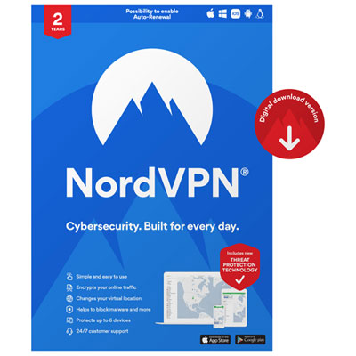 Image of NordVPN Standard (PC/Mac) - 6 Devices - 2 Year - Digital Download