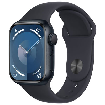 Image of Open Box - Apple Watch Series 9 (GPS) 41mm Midnight Aluminium Case with Midnight Sport Band - Small/Medium