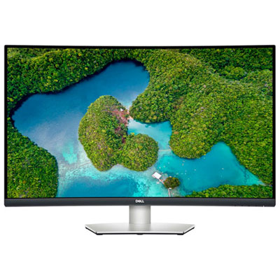 Open Box - Dell 31.5" 4K Ultra HD 60Hz 4ms GTG Curved VA LED FreeSync Monitor (S3221QS)- Platinum Silver