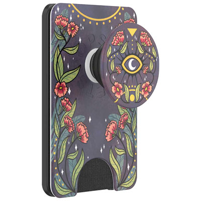 Image of PopSockets MagSafe PopWallet+ (Plus) Cell Phone Expanding Grip & Stand - Floral Bohemian