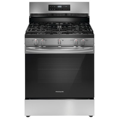 Frigidaire 30" 5.1 Cu. Ft. 5-Burner Freestanding Gas Range (FCRG3062AS) - Stainless Steel