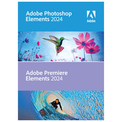 Image of Adobe Photoshop & Premiere Elements 2024 (PC/Mac) - 1 User - English