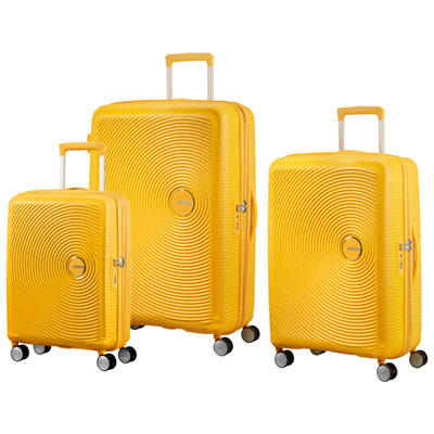 Image of American Tourister Curio 3-Piece Hard Side Expandable Luggage Set - Golden Yellow