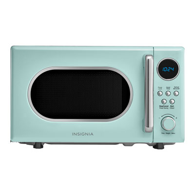 Image of Insignia Retro 0.7 Cu. Ft. Microwave (NS-MW7RM5-C) - Mint - Only at Best Buy