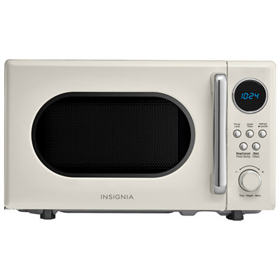 Image of Insignia Retro 0.7 Cu. Ft. Retro Compact Microwave (NS-MW7RM5-C) - Cream - Only at Best Buy